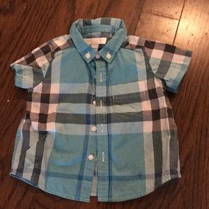 Infant 6m Burberry button up shirt
